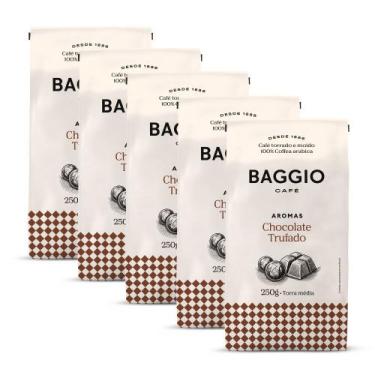 Imagem de Café Moído Baggio Aroma Chocolate Trufado Kit 5 Pacotes 250g - Baggio 
