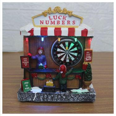 Imagem de Decoração Cenário Natalino Parque De Diversão Iluminado 16cm