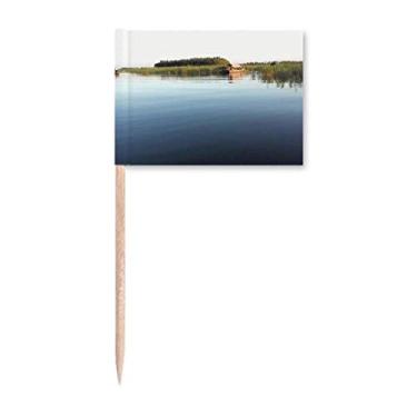 Imagem de Presente Art Deco Sparsely Populated Fashion Toothpick Flags Marcador Decoração de Festa