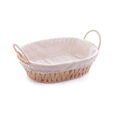 Imagem de Cesta Oval Forro Tecido 27x20x12cm 61516 Rojemac