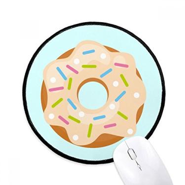 Imagem de Mouse pad verde rosquinha sobremesa doce mesa escritório tapete redondo para computador