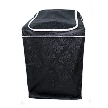 Imagem de Capa Maquina De Lavar Com Zíper Electrolux 7kg, 8kg, 9kg, 10kg, Brastemp 9kg, Consul 7,5kg, Clean 8kg - Preta