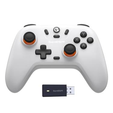 Imagem de GameSir Nova Lite Controlador sem fio2.4g para PC com Windows, iPhone, Android, Switch e Steam Deck, Controle Bluetooth Gamepad com gatilho de efeito Hall, Turbo, vibração Rumble(Nova Lite(Branco))