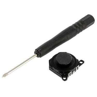 Imagem de CHICHIYANG Black Analog Joystick 1000/1001/1004 3D Rocker with Screwdriver Spare Parts for Sony PSP 1000 Series Replacing