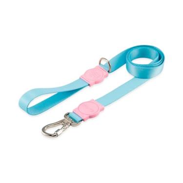 Imagem de Dog Trip Brasil Coleira Guia Para Cães Cachorro Adestramento Passeio Porte Grande Médio Pequeno (Aqua, M)