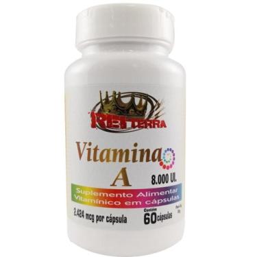 Imagem de 2 Potes De Vitamina A 60 Cápsulas 500Mg - Rei Terra