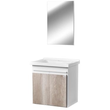 Imagem de Gabinete de Banheiro com Espelheira Kit Maceió 45cm