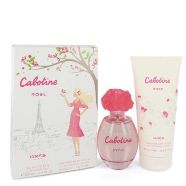 Imagem de Perfume Feminino Cabotine Rose Gift Set By Parfums Gres Parfums Gres 100 Ml Edt + Body Lotion