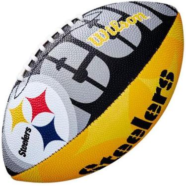 Imagem de Bola Futebol Americano Wilson Nfl Logo Jr Pittsburgh Steelers