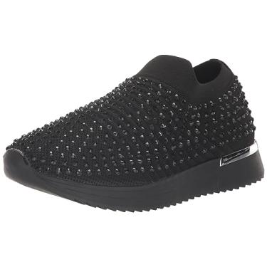 Imagem de Kenneth Cole REACTION Tênis feminino Sapatilha feminina Cameron Jewel Jogger, Preto, 7.5