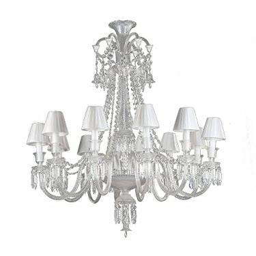 Imagem de Lustre Gallery Bella Iluminação Gallery Cromado/ Transparente 85 Cm X 96 Cm