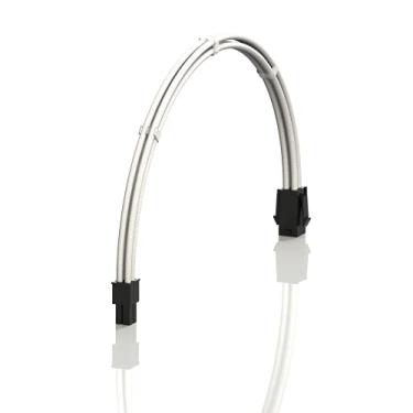 Imagem de LINKUP - Placa mãe AVA 50 cm EPS 4 pinos CPU ATX fonte de alimentação PSU manga trançada cabo de extensão de PC personalizado com pentes. Design forte e rígido. Pacote único. 500 mm - Branco