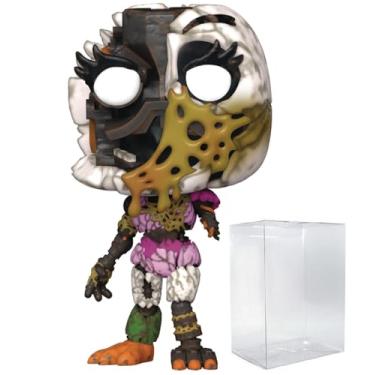 Imagem de POP Five Nights at Freddy's: Security Breach - Boneco de vinil Funko Ruined Chica (incluído com caixa protetora compatível), multicolorido, 9,5 cm