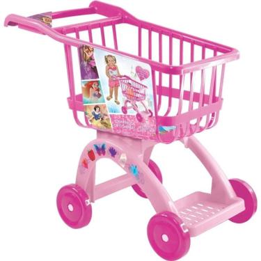 Imagem de Carrinho De Compras Infantil Princesas Disney Supermercado