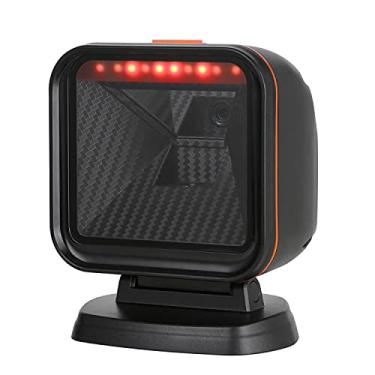 Imagem de OBZ Scanner de código de barras 1D 2D mãos-livres, digitalização omnidirecional de detecção automática USB com fio, leitor de código de barras de matriz de dados PDF417 para PC, loja de varejo,
