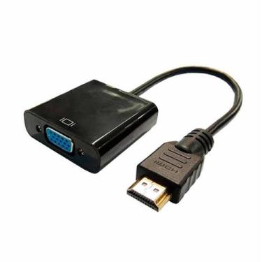 Imagem de Cabo Adaptador Conversor Hdmi Vga Saída Com Áudio - Importado