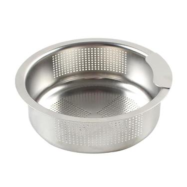 Imagem de Cesta de filtro de drenagem de tamanho grande de aço inoxidável de 13,5 cm para cozinha QS729C001