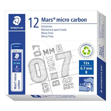 Imagem de STAEDTLER 250 07-B Mars Micro refil de grafite para lapiseiras - B, 0,7 mm (caixa de 12 x tubos de 12 fios)