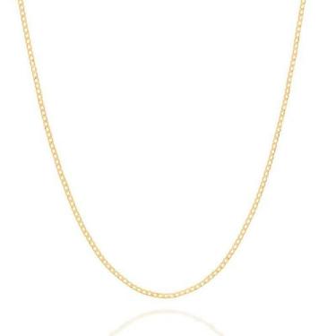 Imagem de Corrente  banhado ouro 3x 24k 18k e 22k  masculina fina rommanel elos 