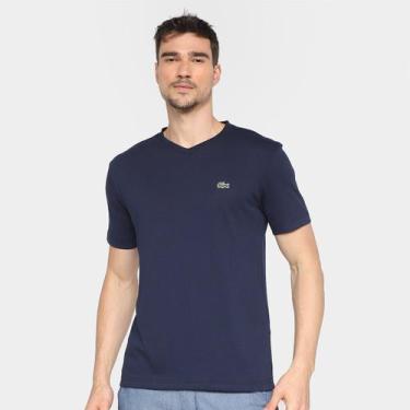 Imagem de Camiseta Lacoste Manga Curta Masculina, Marinho, GG