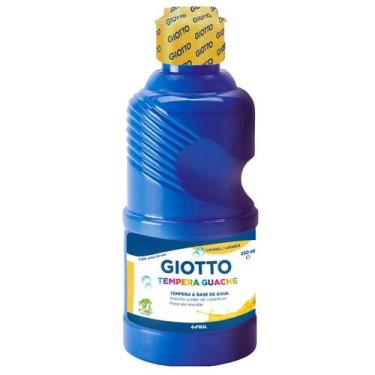 Imagem de Garrafa Tinta Giotto Tempera Guache 250ml Escolha a Cor, AZUL
