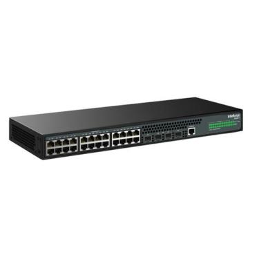 Imagem de Switch intelbras s2328ga gerenciavel 24 portas + 4p sfp 1000, S2328G-A
