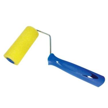 Imagem de Rolo de Pintura Amarelo Poliéster com Suporte 1341 90mm Tigre, Amarelo