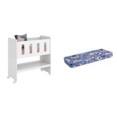 Imagem de Mini Berço 3 em 1 com Colchão Zain - Móveis Reller