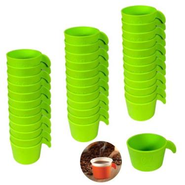 Imagem de Conjunto Copete 36 Porta Copos Descartável Cantinho Do Café Em Plástic