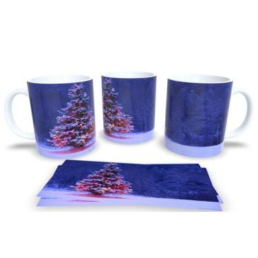 Imagem de Canecas de Porcelana Personalizadas Arvore de Natal - Estampa Sublimad