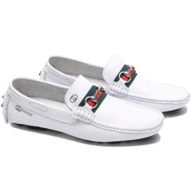 Imagem de Mocassim sapatilha drive causal GTS - Masculino - Couro 100% Legitimo,