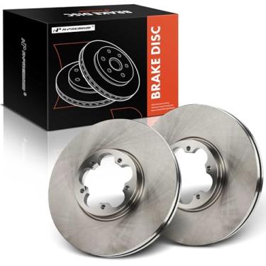 Imagem de A-Premium Rotores de freio a disco ventilados frontais de 12,13 polegadas (308 mm) compatíveis com modelos selecionados da Ford - Transit-150 2015-2023, Transit-250 Transit-350 2015-2017/2019-2023,