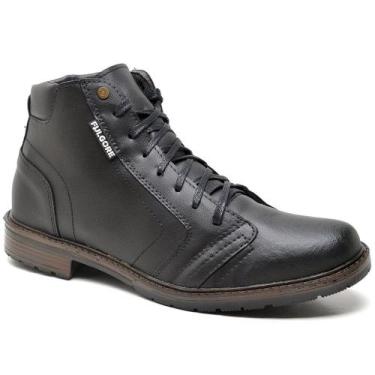 Imagem de Bota Coturno Masculino Casual Urbano Com Ziper Lateral E Palmilha Gel 