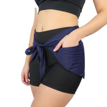 Imagem de Tampa bumbum de amarrar tam único sobre legging - SWG, Marinho, U
