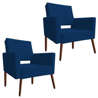 Imagem de Kit 2 Cadeira Poltrona Consultório Escritório Reforçadas Vanessa - Bea