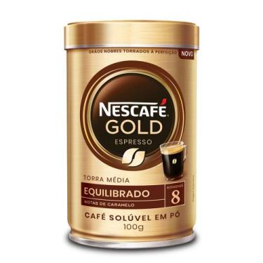 Imagem de Café Solúvel Nescafé Gold Espresso Equilibrado Lata 100g, 100g