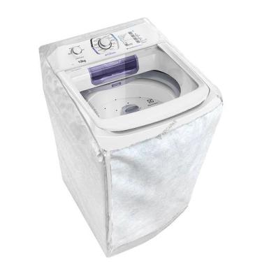 Imagem de Capa Para Maquina de Lavar Electrolux 12Kg LAC12 Ziper Branca - VIP CA