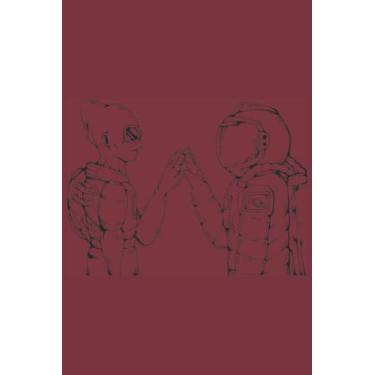 Imagem de Alien Notebook: Ruby Red Matte Finish Lined Journal, 120 Pages, 6 x 9, Gift For Thinkers, List Makers and Doers (Alien Journal)