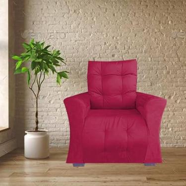 Imagem de Poltrona Retrátil e Reclinável Pra Extensão De Cílios Modelo Mariane Vermelho