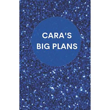 Imagem de Cara's Big Plans | Notebook | Dark blue glitter effect cover: A5 Notebook & Jotter | Personalised Girl/Women's Gift | Birthday/Party Bag Filler | 100 lined pages