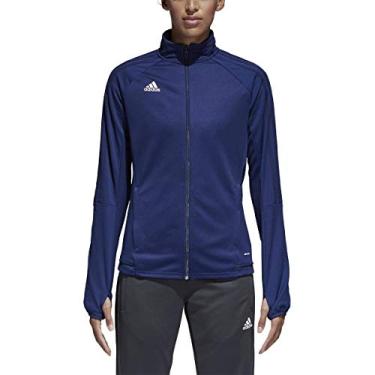 Imagem de Jaqueta de Treino Feminina Adidas Tiro 17, Dkblue/Dkgrey/White, X-Small