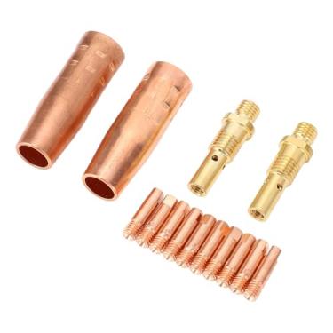 Imagem de Conjunto de 14 Peças de Kit de Acessórios para Pistola de Soldagem Com Eletrodo de Cobre, Bicos de Gás para 100L e Tweco Mini, Compatível Com Tochas Mig Série K530