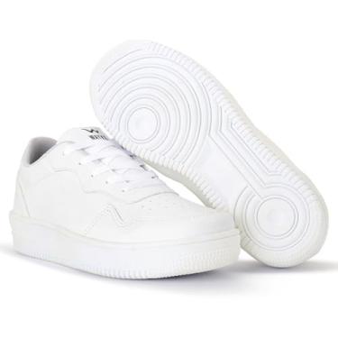 Imagem de Tenis Volta as Aulas Feminino e Masculino CM Force Escolar Preto Ou Branco Menino Menina Juvenil e Adulto (BRANCO, BR, Adulto, Numérico, 39)
