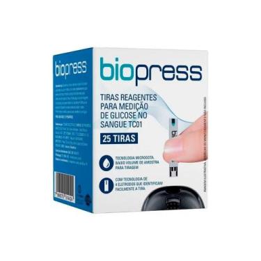 Imagem de Tiras de Glicose Biopress 25 Unidades