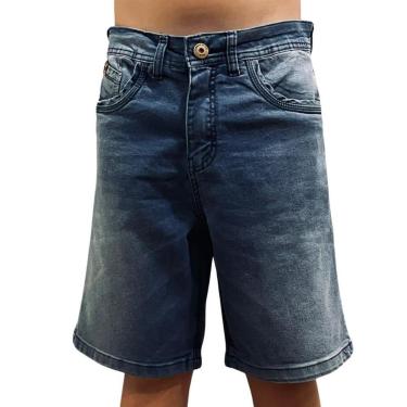 Imagem de Bermuda Jeans Masculina HD Slim Azul 5764A-Masculino