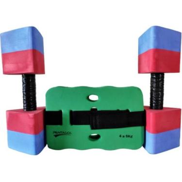 Imagem de Halter Piscina Hidro + Caneleira 4 A 5 Kg - Original - Brasil Gold