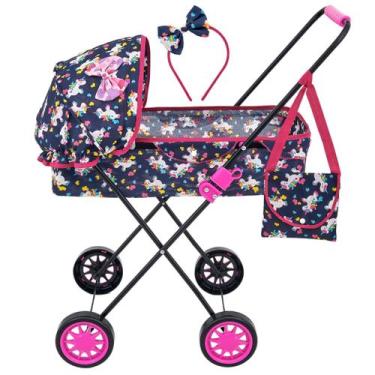 Imagem de Carrinho de Boneca Veneza 79 CM Alt Bebe Reborn Milan Luxo - Sag Toys,