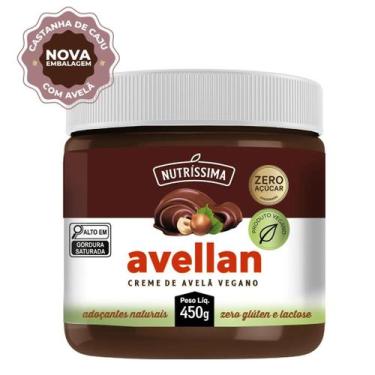 Imagem de Creme de Avelã Vegano Nutríssima 450g - Nutrissima
