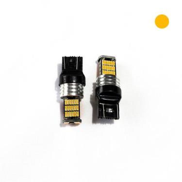 Imagem de Lâmpada Led 7443 W21w/5w Premium Canbus Âmbar par - Aparte Lúmen e Par