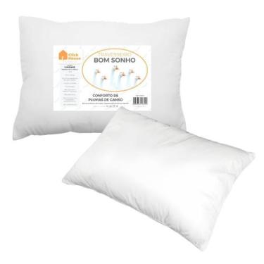 Imagem de Travesseiro 200 Fios 45x65cm Toque De Pluma Hipoalergênico - CLICK HOU